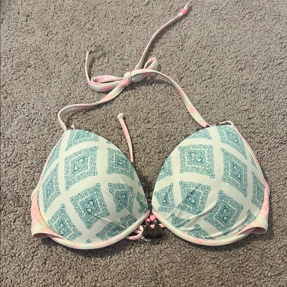 Victoria's Secret Blue and Pink Bikini Set